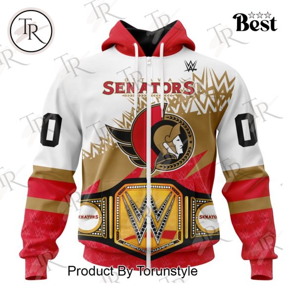 NHL Ottawa Senators Special WWE Design Hoodie