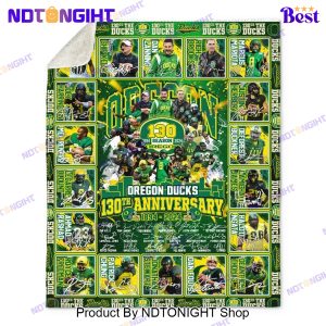 Oregon Ducks 130th Anniversary 1894 – 2024 Blanket