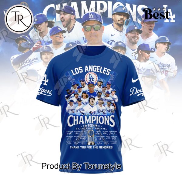 Los Angeles World Series Champions 2024 Thank You For The Memories Hoodie – Navy