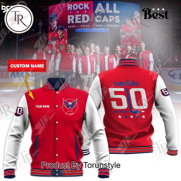 Washington Capitals 50th Anniversary Baseball Jacket