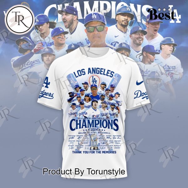 Los Angeles World Series Champions 2024 Thank You For The Memories Hoodie – White