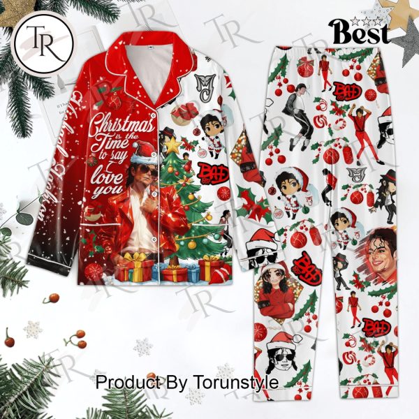 Michael Jackson Christmas Is The Time To Say Love You Pajamas Set