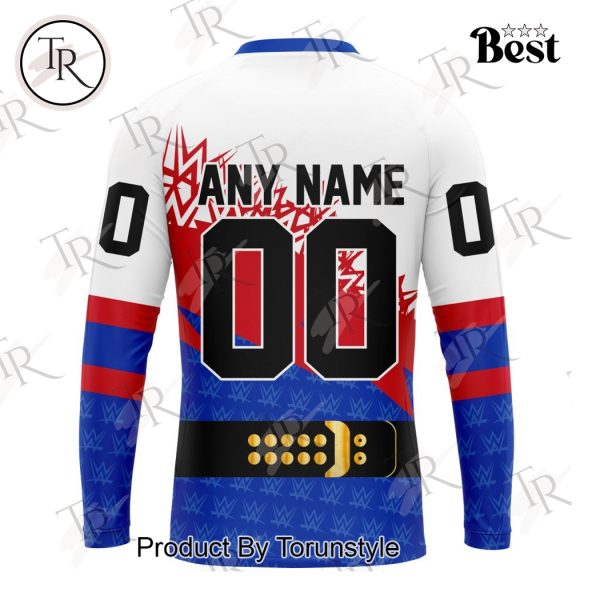 NHL New York Rangers Special WWE Design Hoodie