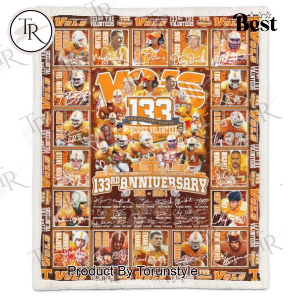 Tennessee Volunteers 133rd Anniversary 1891-2024 Fleece Blanket