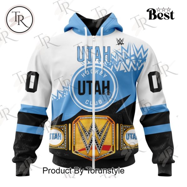 NHL Utah Hockey Club Special WWE Design Hoodie