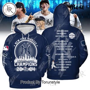 New York Yankees American League Champions 2024 ALCS Hoodie – Blue