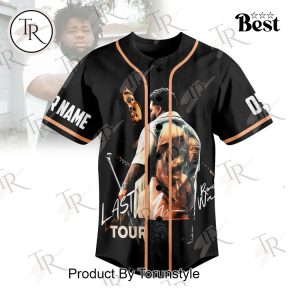 Rod Wave Last Lap Tour Moneybagg Yo, Toosii, Lil Poppa, Dess Dior, and Eelmatic Custom Baseball Jersey