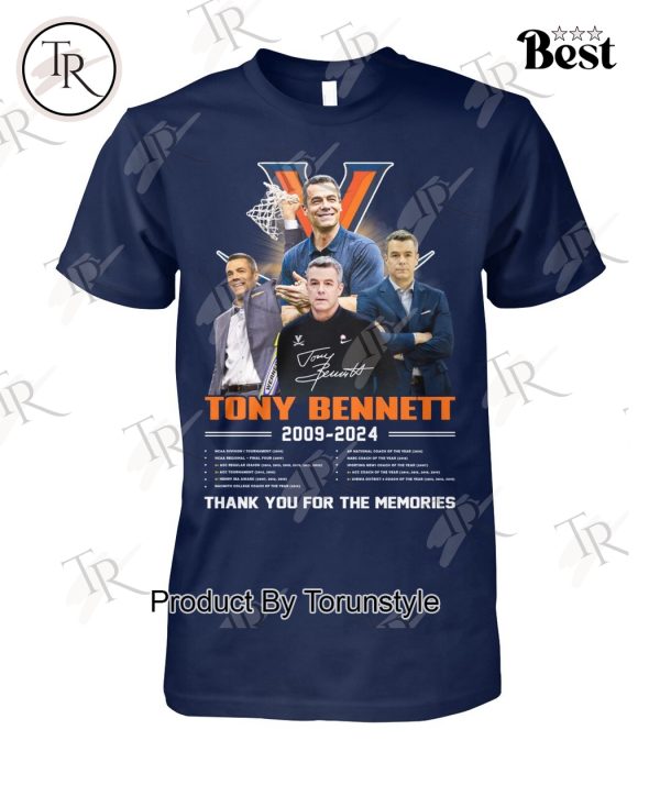 Tony Bennett 2009 – 2024 Thank You For The Memories T-Shirt