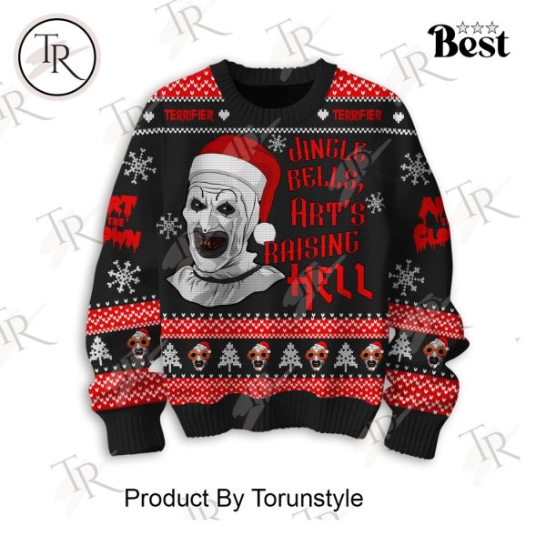 Terrifier Jingle Bells, Art’s Raising Hell Sweater