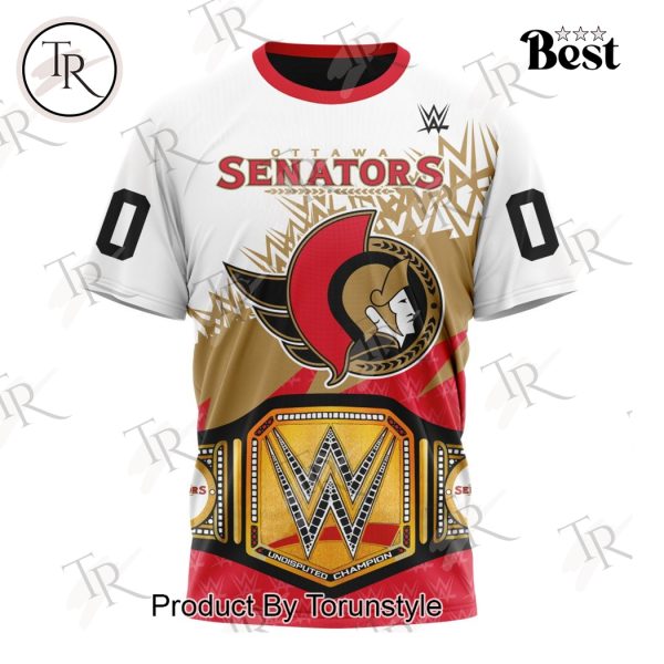 NHL Ottawa Senators Special WWE Design Hoodie