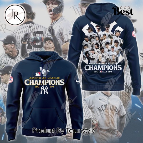 New York Yankees American League Champions 2024 Hoodie, Longpants, Cap