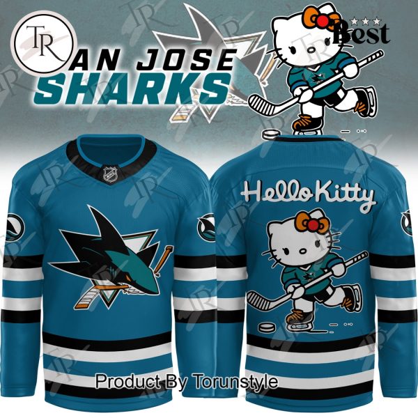 San Jose Sharks X Hello Kitty White Jersey 2024