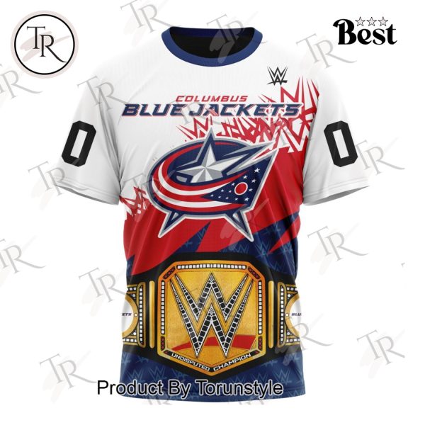 NHL Columbus Blue Jackets Special WWE Design Hoodie