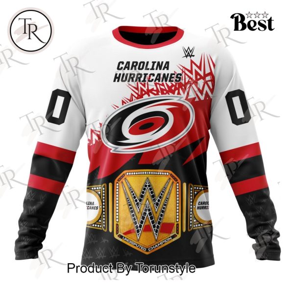 NHL Carolina Hurricanes Special WWE Design Hoodie