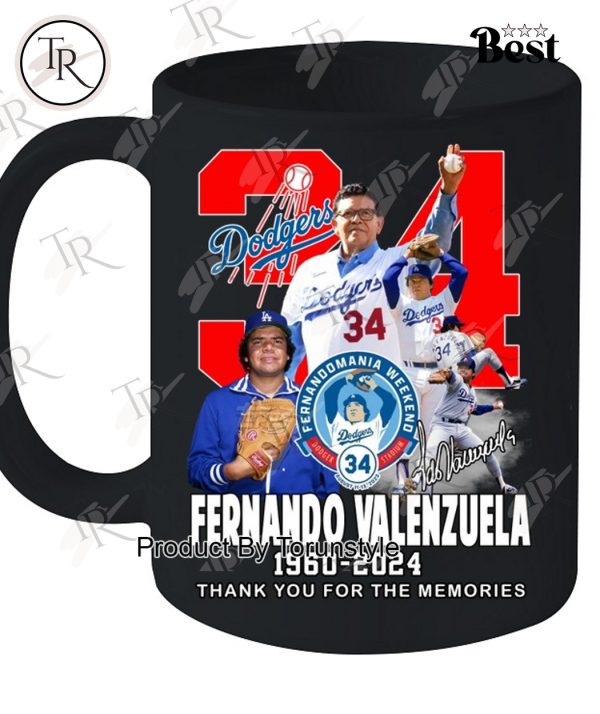 Fernando Valenzuela 1960-2024 Thank You For The Memories T-Shirt