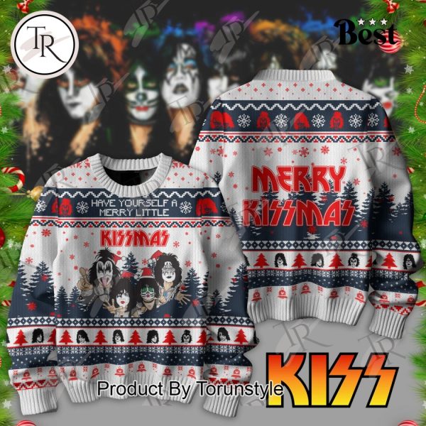 Kiss Band Have Yourself A Merry Little Merry Kissmas Sweater