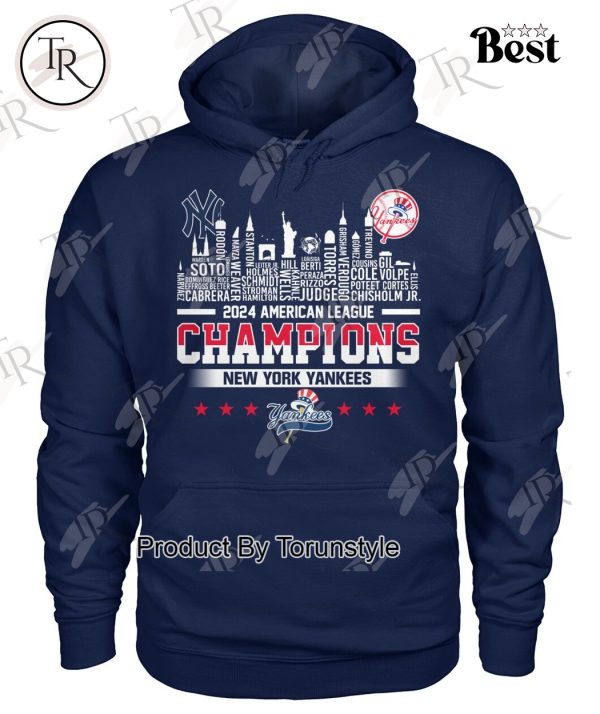 New York Yankees 2024 American League Champions T-Shirt