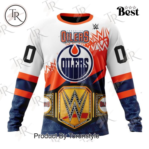 NHL Edmonton Oilers Special WWE Design Hoodie