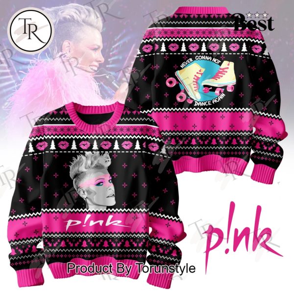 Pink Never Gonna Not Dance Again Sweater