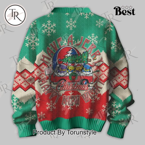 The Grateful Dead Have A Jerry Happy New Year Merry Christmas Sweater