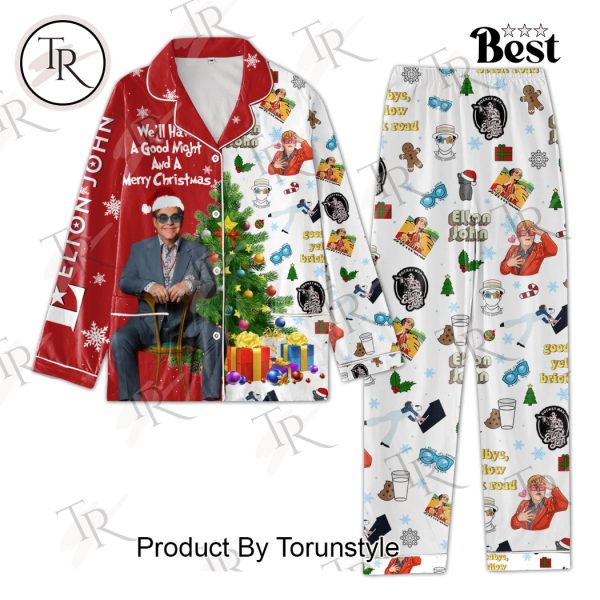 Elton John We’ll Have A Good Night And A Merry Christmas Pajamas Set