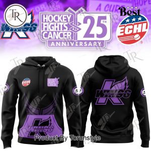 Kalamazoo Wings Hockey Fight Cancer 25th Anniversary Hoodie