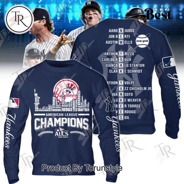 ALCS 2024 Champions New York Yankees Hoodie – Blue