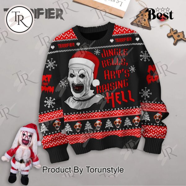 Terrifier Jingle Bells, Art’s Raising Hell Sweater