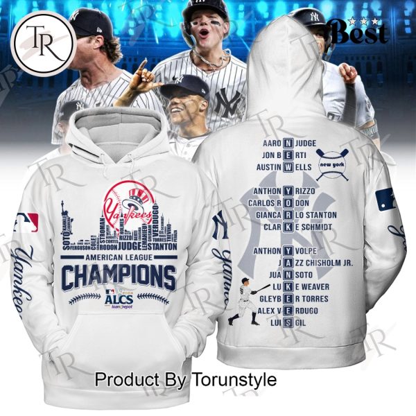 ALCS 2024 Champions New York Yankees Hoodie – White