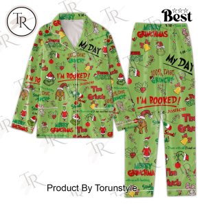 The Grinch I’m Booked Merry Grinchmas Pajamas Set