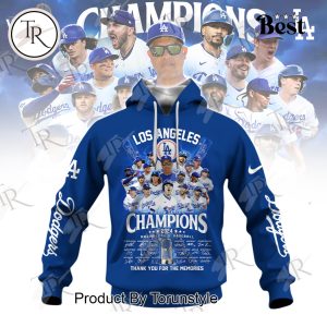 Los Angeles World Series Champions 2024 Thank You For The Memories Hoodie – Navy