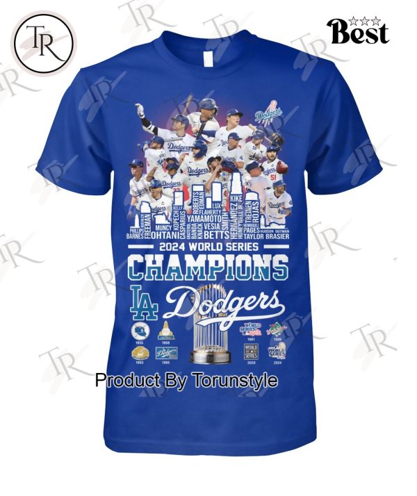 MLB Los Angles Dodgers 2024 World Series Champions T-Shirt