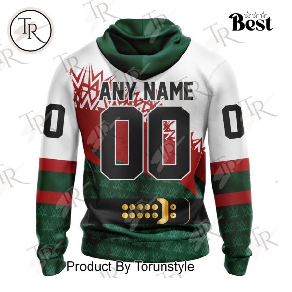 NHL Minnesota Wild Special WWE Design Hoodie