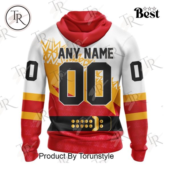 NHL Calgary Flames Special WWE Design Hoodie