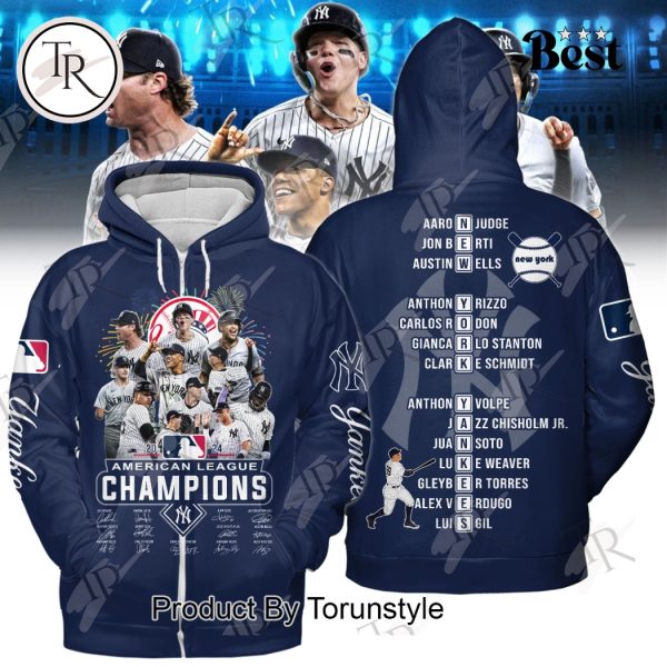 2024 American League Champions New York Yankees Hoodie – Navy