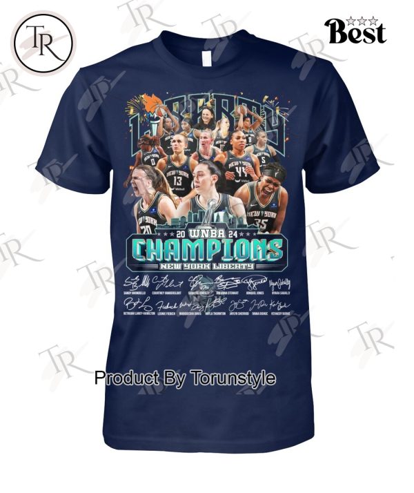 2024 WNBA Champions New York Liberty Signature T-Shirt