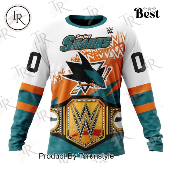 NHL San Jose Sharks Special WWE Design Hoodie