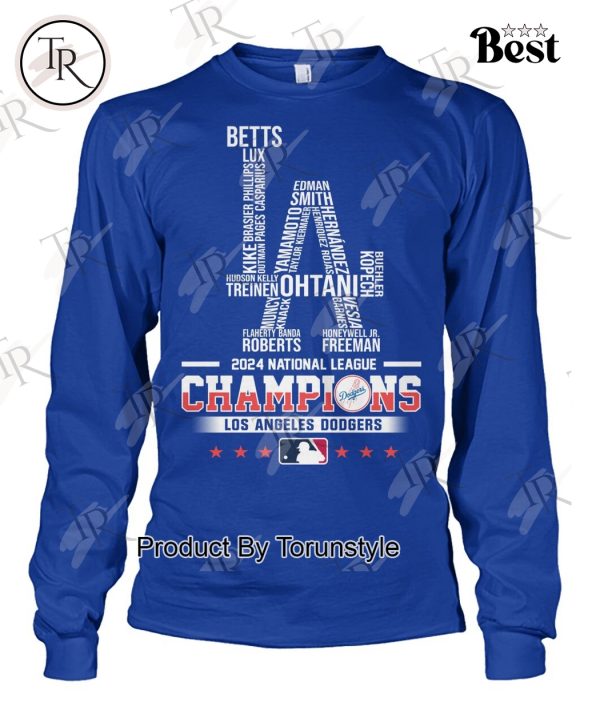 MLB Los Angeles Dodgers 2024 National League Champions T-Shirt