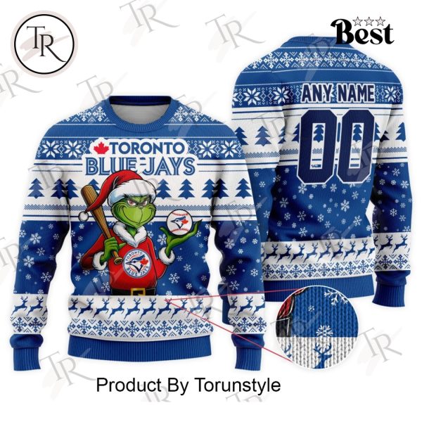 MLB Toronto Blue Jays Grinch Christmas Sweater Design