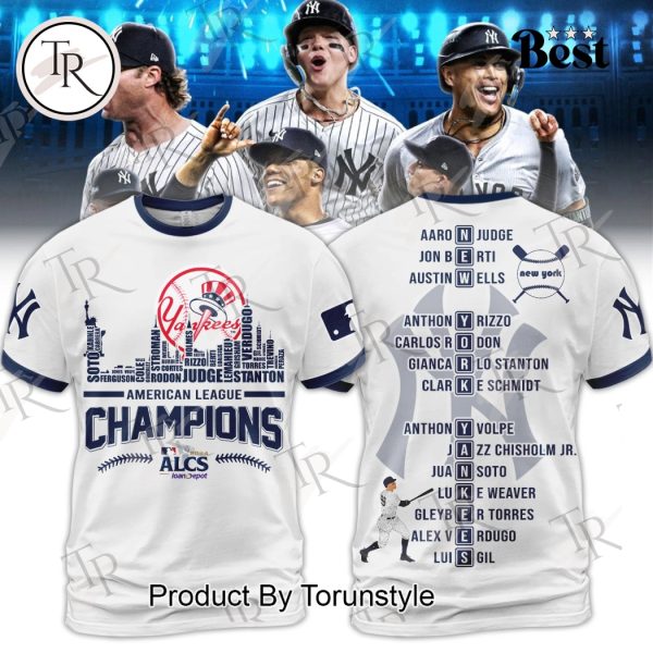 ALCS 2024 Champions New York Yankees Hoodie – White