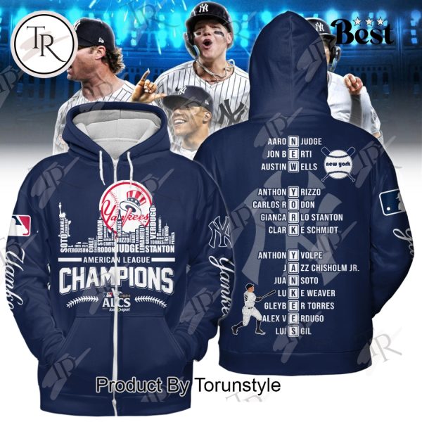 ALCS 2024 Champions New York Yankees Hoodie – Blue