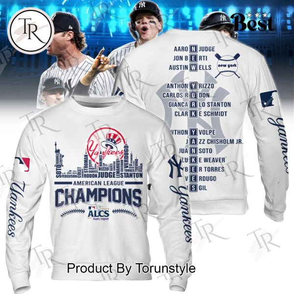 ALCS 2024 Champions New York Yankees Hoodie – White