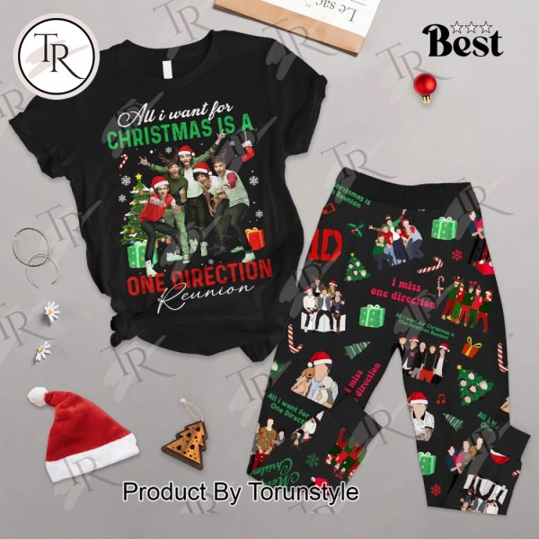 All I Want For Christmas Is One Direction Fleece Pajamas Set