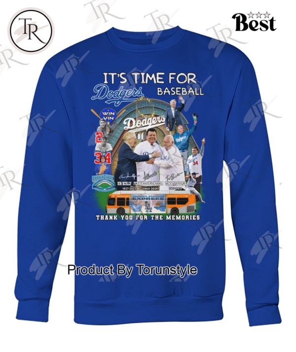 It’s Time For Los Angeles Dodgers Thank You For The Memories T-Shirt