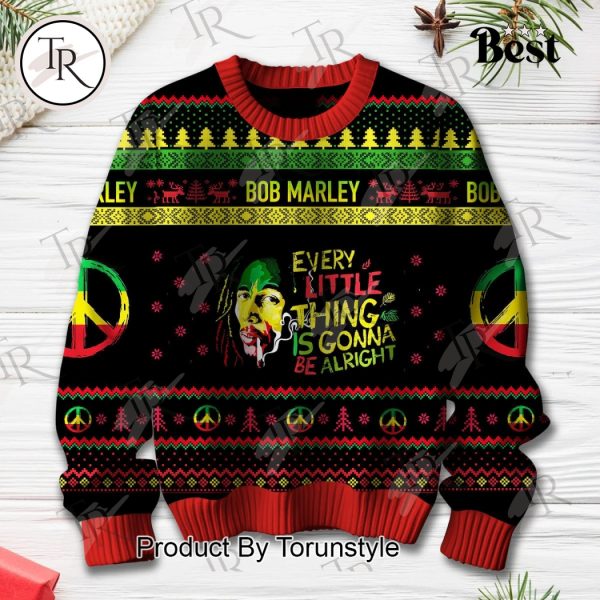 Bob Marley Every Little Thing Is Gonna Be Alright Sweater