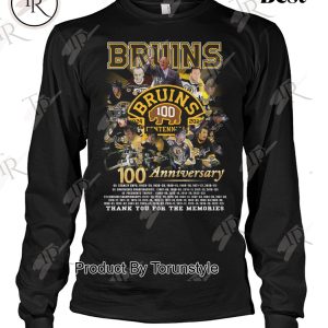 Boston Bruins 100th Anniversary 1924-2024 Thank You For The Memories T-Shirt