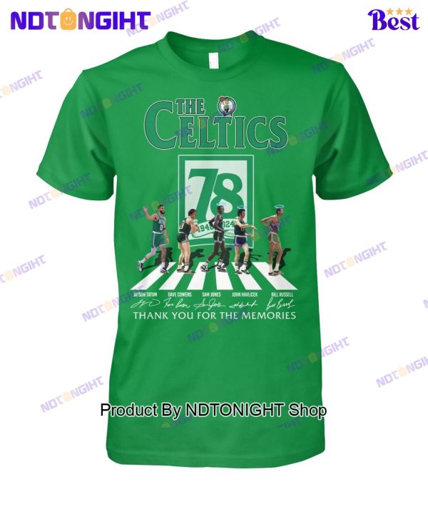 Boston Celtics 78th Anniversary Thank You For The Memories Unisex T-Shirt