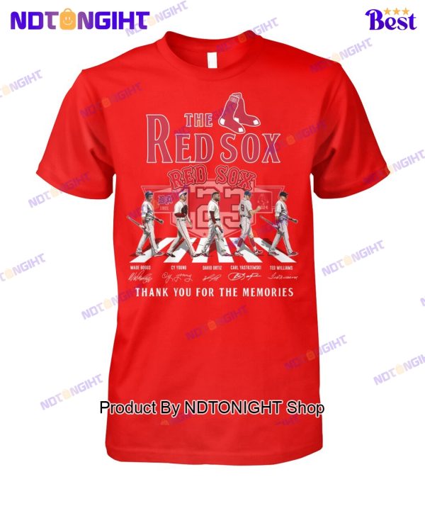 Boston Red Sox 123th Anniversary Thank You For The Memories Unisex T-Shirt