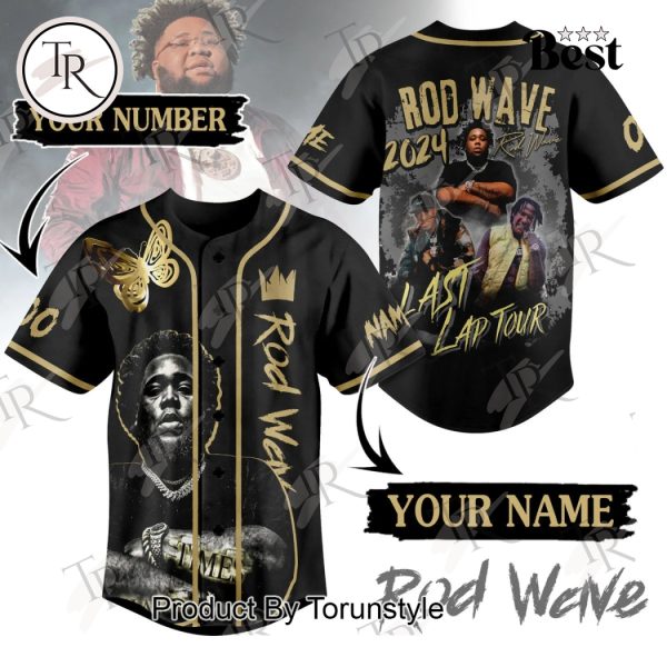 Rod Wave Last Lap Tour Custom Baseball Jersey