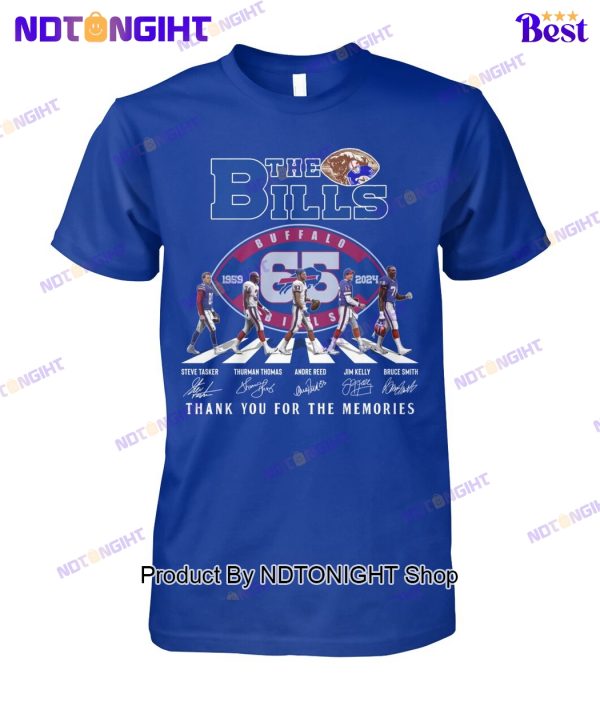 Buffalo Bills 65th Anniversary Thank You For The Memories Unisex T-Shirt